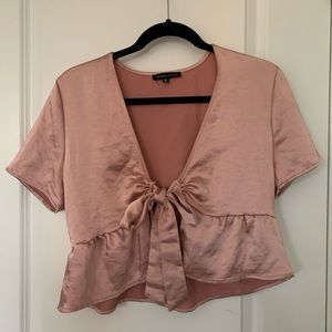 Kendall and Kylie satin top
